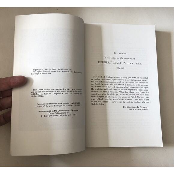 Vintage 1971 Metalwork & Enameling Gold Silversmith Dover Design SC Book Mayron - Picture 4 of 7